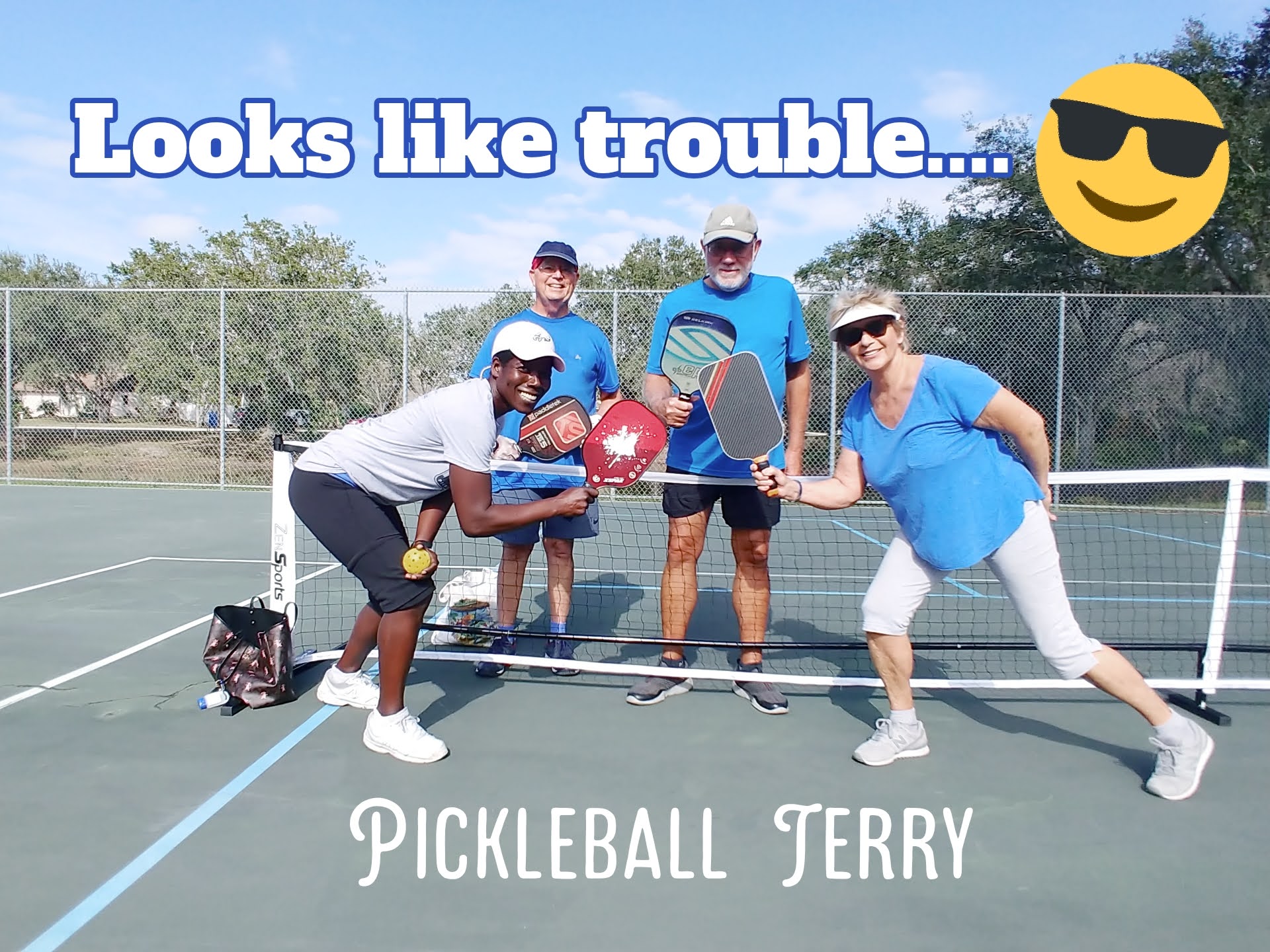 Mom beats 'these guys' playing pickleball. The 'guys' were