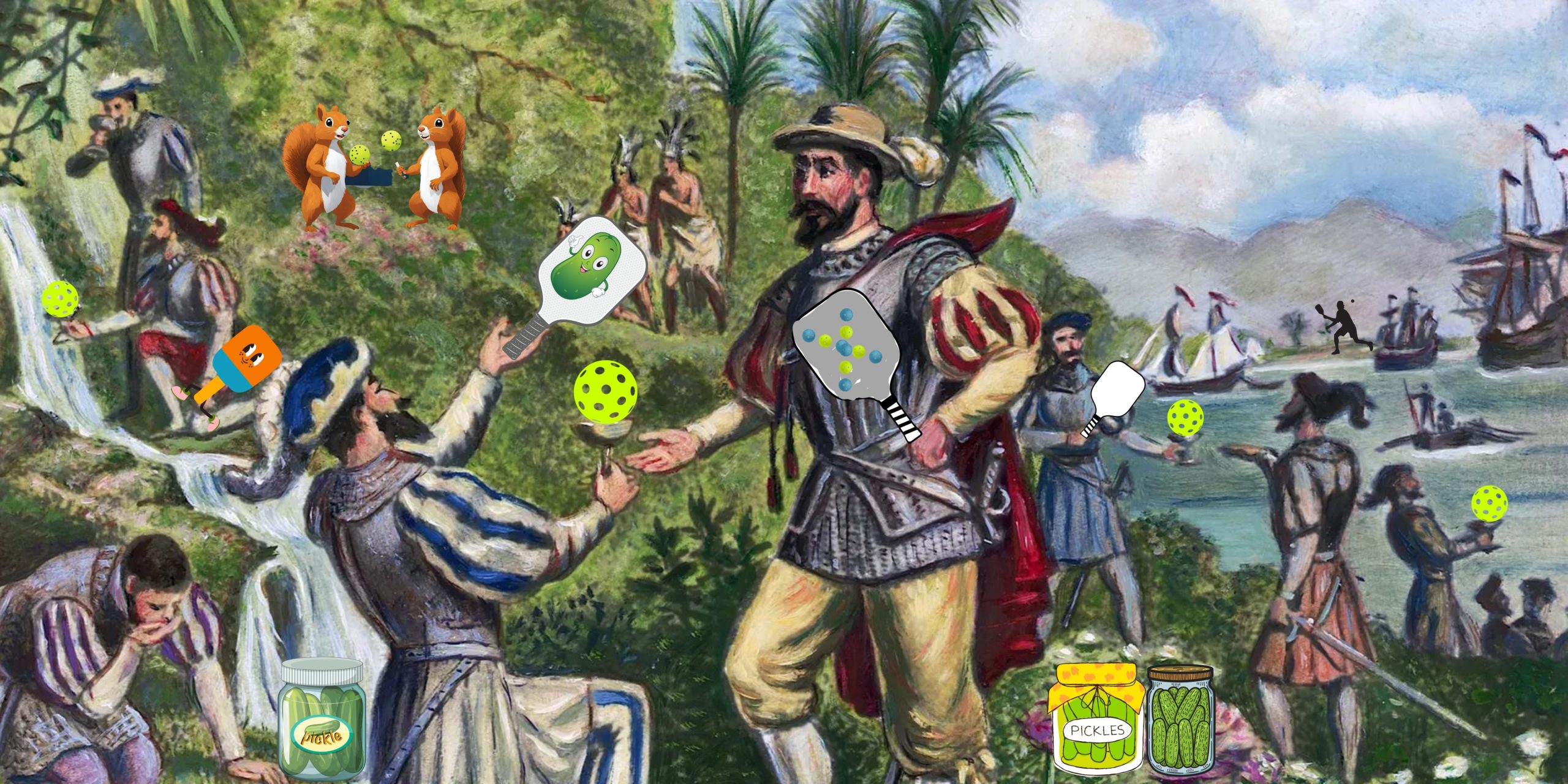 Ponce De Lone discovering pickleball