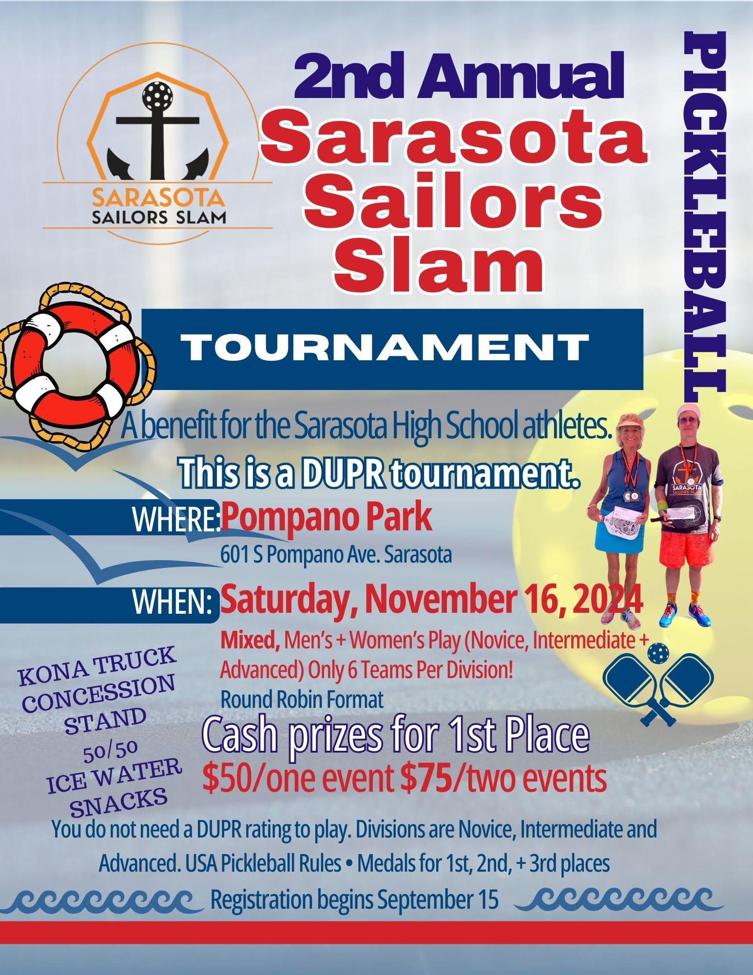 POSTER OF 2ND ANNUAL SARASOTA SAILORS SLAM