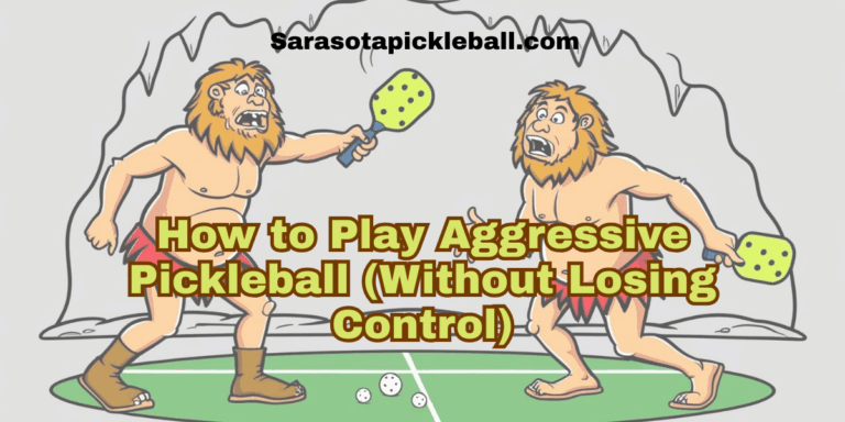 two cave men playing pickleball