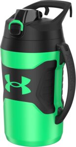 Under Armour Half Gallon Water Bottle Insulated, 64oz Insulated Water Bottle with Handle, Sports Water Jug, Fence Hook