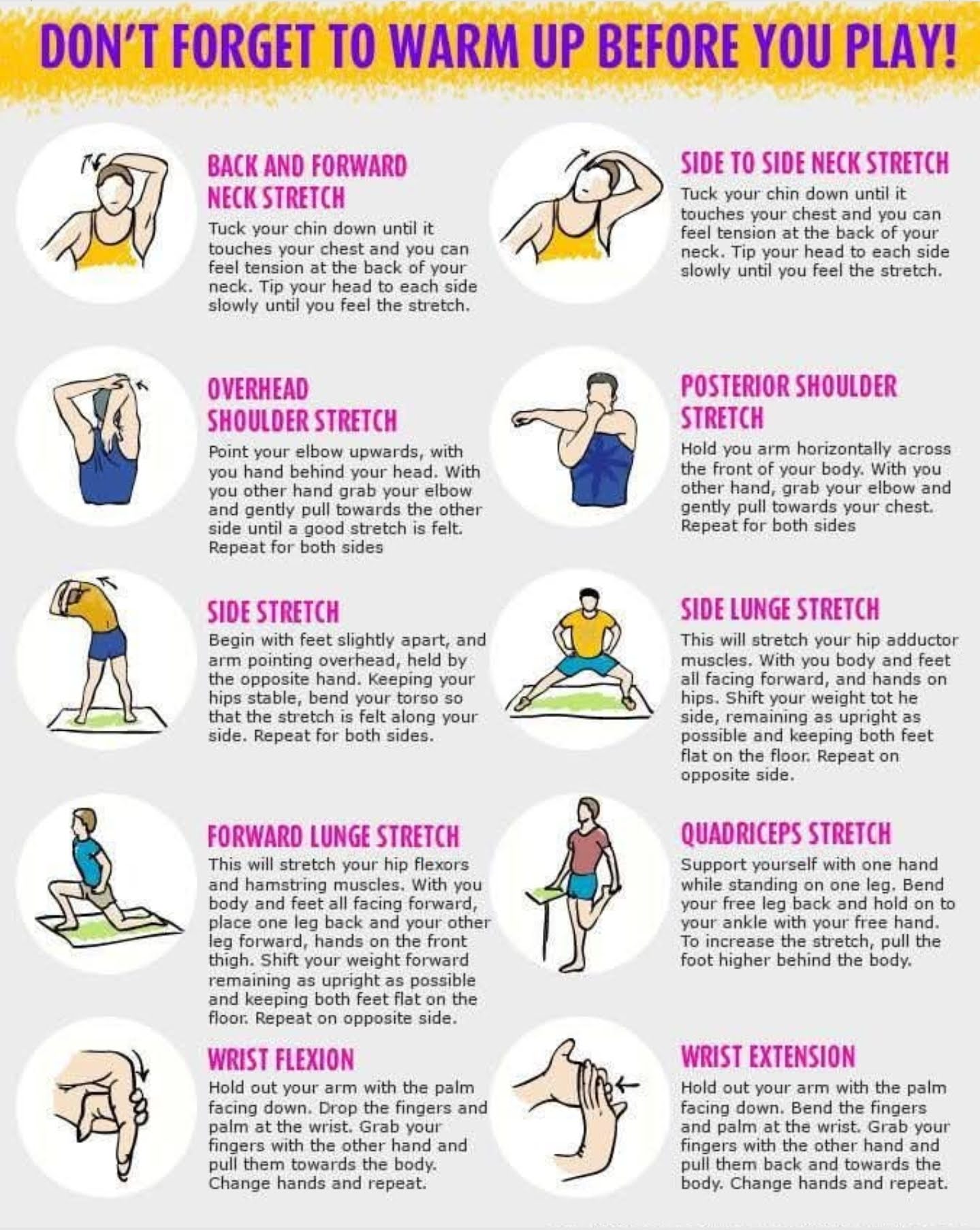 Pickleball warm-ups
illustrations 