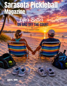 Cover of the Sarasota Pickleball Magazine